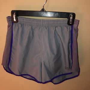 Gray, Victoria’s Secret (PINK) athletic shorts